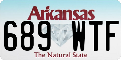 AR license plate 689WTF