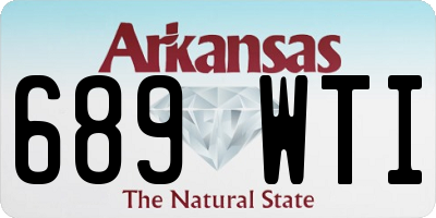 AR license plate 689WTI