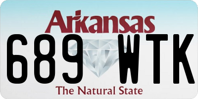 AR license plate 689WTK