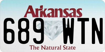 AR license plate 689WTN