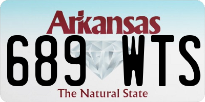 AR license plate 689WTS