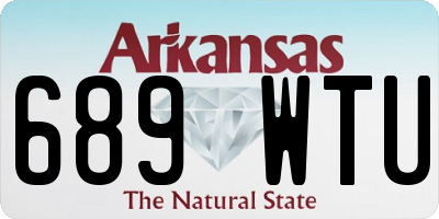 AR license plate 689WTU