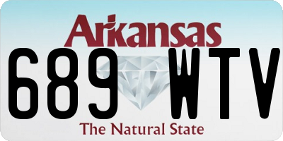 AR license plate 689WTV