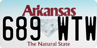 AR license plate 689WTW