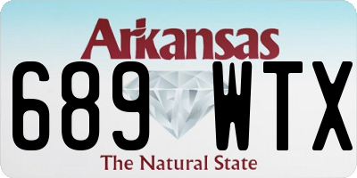 AR license plate 689WTX