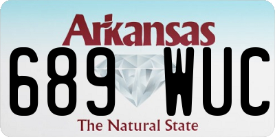 AR license plate 689WUC