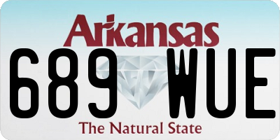 AR license plate 689WUE