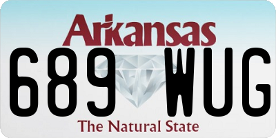 AR license plate 689WUG
