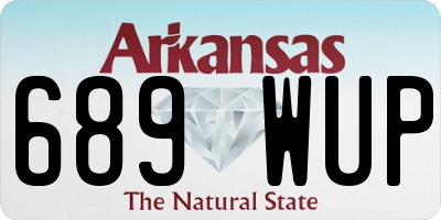 AR license plate 689WUP