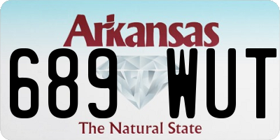 AR license plate 689WUT