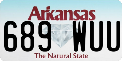 AR license plate 689WUU