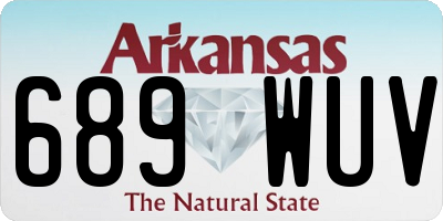 AR license plate 689WUV