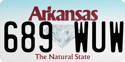 AR license plate 689WUW