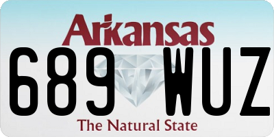 AR license plate 689WUZ