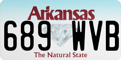 AR license plate 689WVB