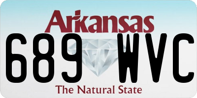 AR license plate 689WVC