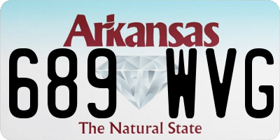 AR license plate 689WVG