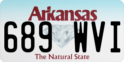 AR license plate 689WVI