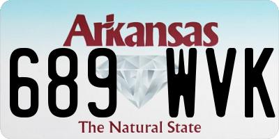 AR license plate 689WVK
