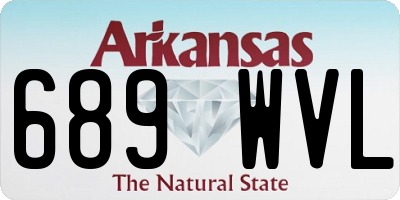 AR license plate 689WVL