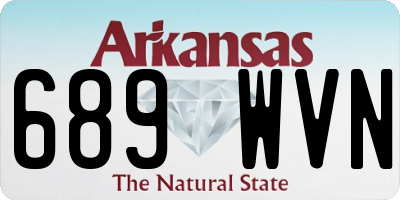 AR license plate 689WVN