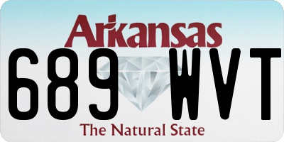 AR license plate 689WVT
