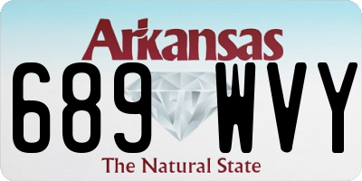 AR license plate 689WVY