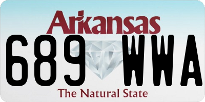 AR license plate 689WWA