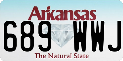 AR license plate 689WWJ