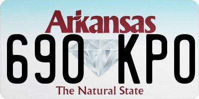 AR license plate 690KPO