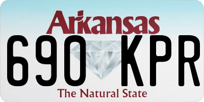 AR license plate 690KPR