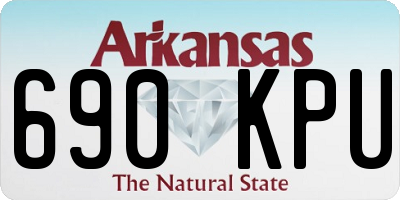 AR license plate 690KPU