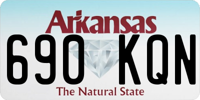 AR license plate 690KQN