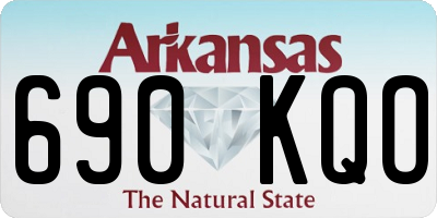AR license plate 690KQO