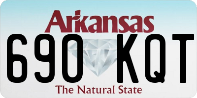 AR license plate 690KQT