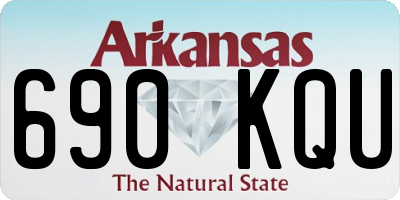 AR license plate 690KQU