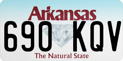 AR license plate 690KQV