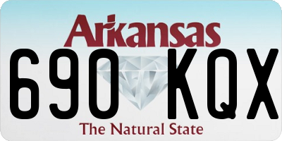 AR license plate 690KQX