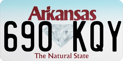 AR license plate 690KQY