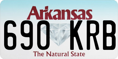 AR license plate 690KRB