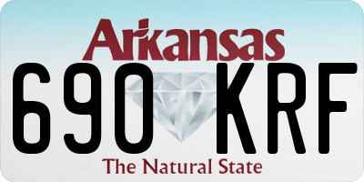 AR license plate 690KRF