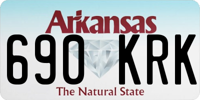 AR license plate 690KRK