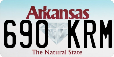AR license plate 690KRM