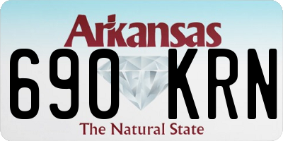 AR license plate 690KRN