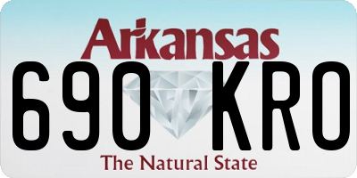 AR license plate 690KRO