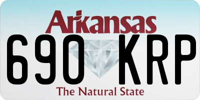 AR license plate 690KRP