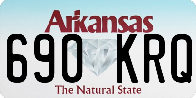 AR license plate 690KRQ