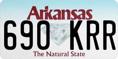 AR license plate 690KRR