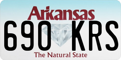 AR license plate 690KRS