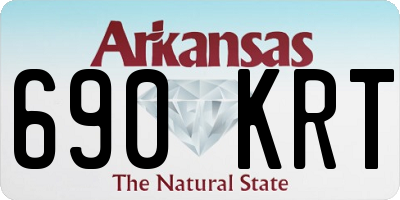 AR license plate 690KRT